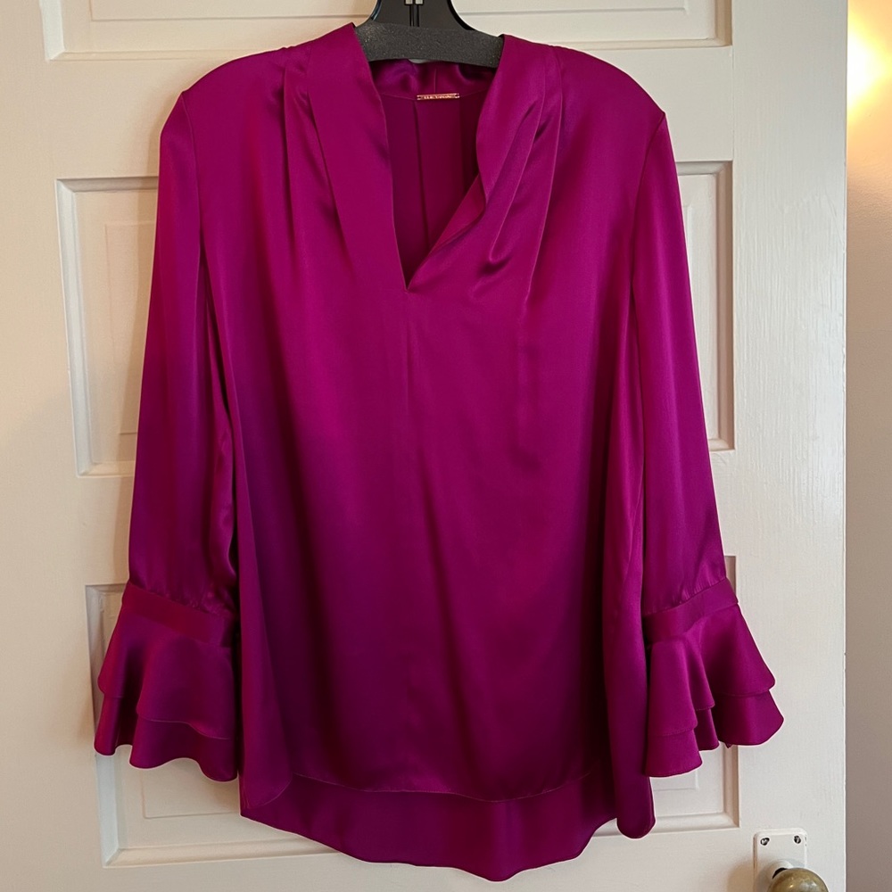 Ellie Tahari Pink Silk Tunic